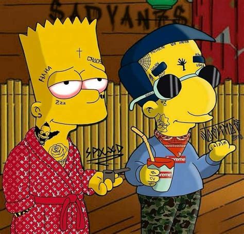 gangster bart simpson wallpaper